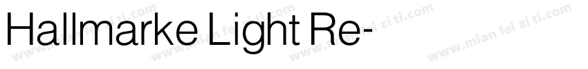 Hallmarke Light Re字体转换